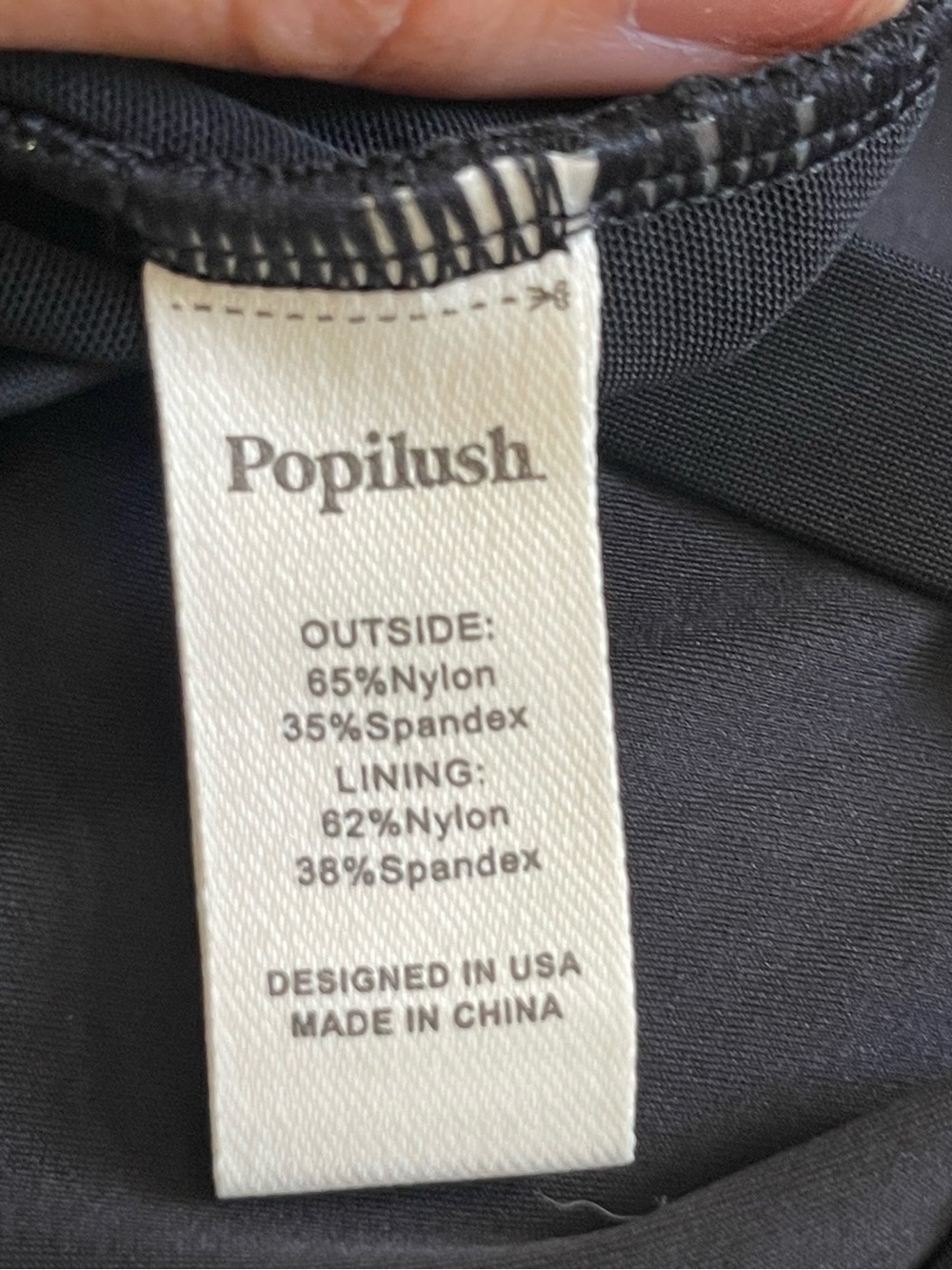 Popilush Twist & Shirred Sculpting One-Piece with Removable Straps size S - Picture 10 of 10